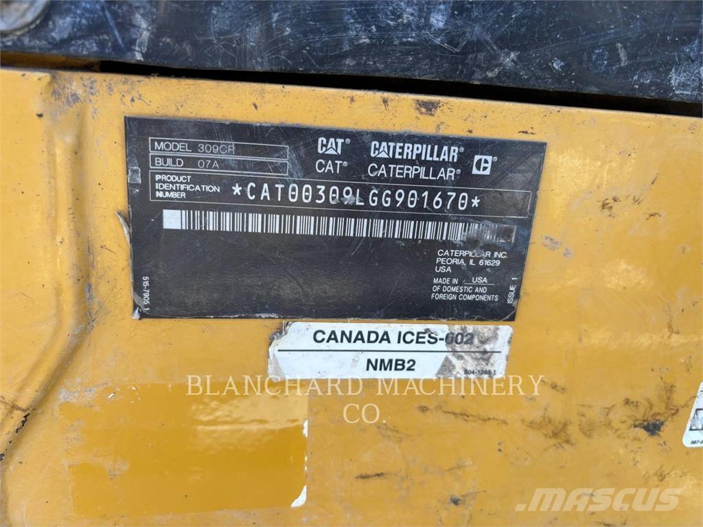 CAT 309CR Pásové rýpadlá