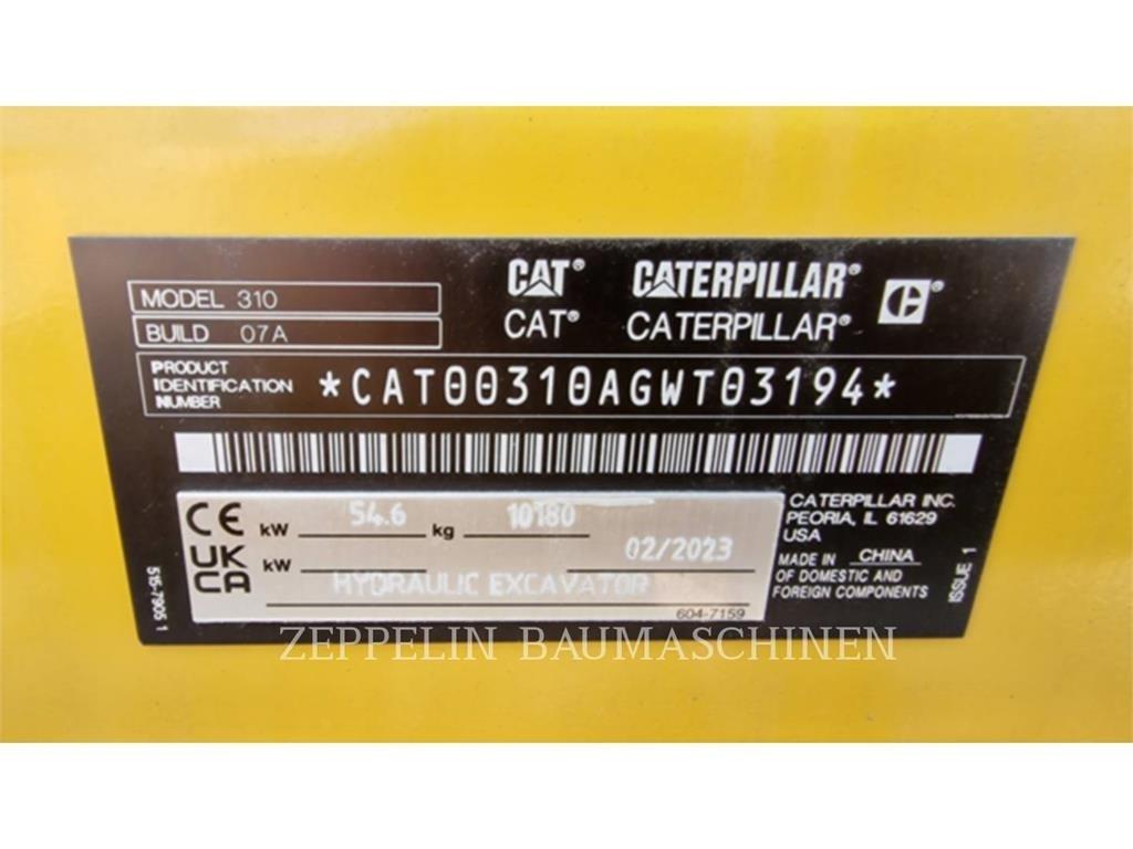 CAT 310 Pásové rýpadlá
