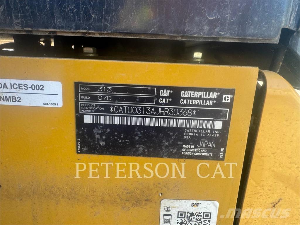 CAT 313 Pásové rýpadlá