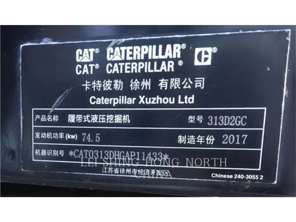 CAT 313D2GC Pásové rýpadlá