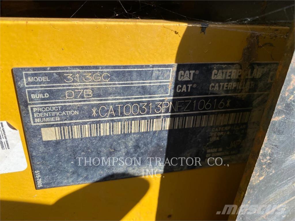 CAT 313GC Pásové rýpadlá