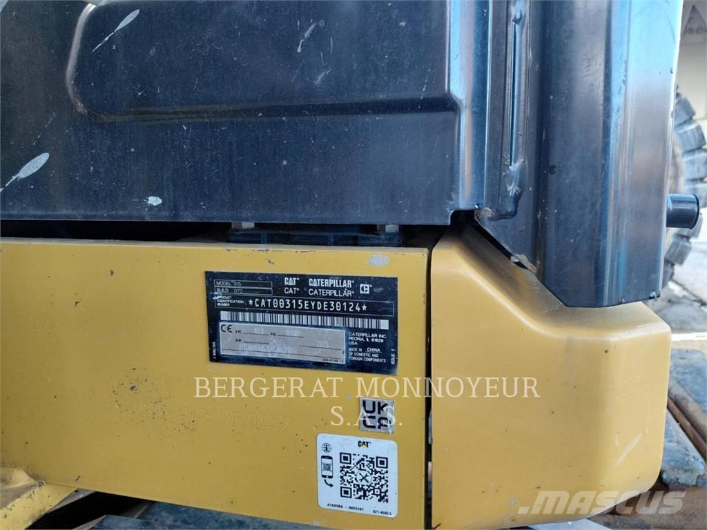CAT 315 Pásové rýpadlá