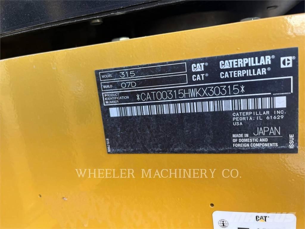 CAT 315 CF Pásové rýpadlá