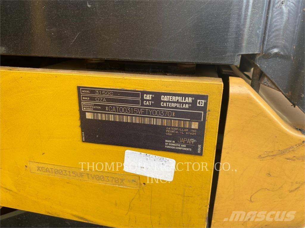 CAT 315GC Pásové rýpadlá
