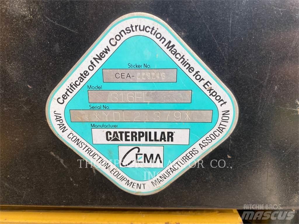 CAT 316FL Pásové rýpadlá
