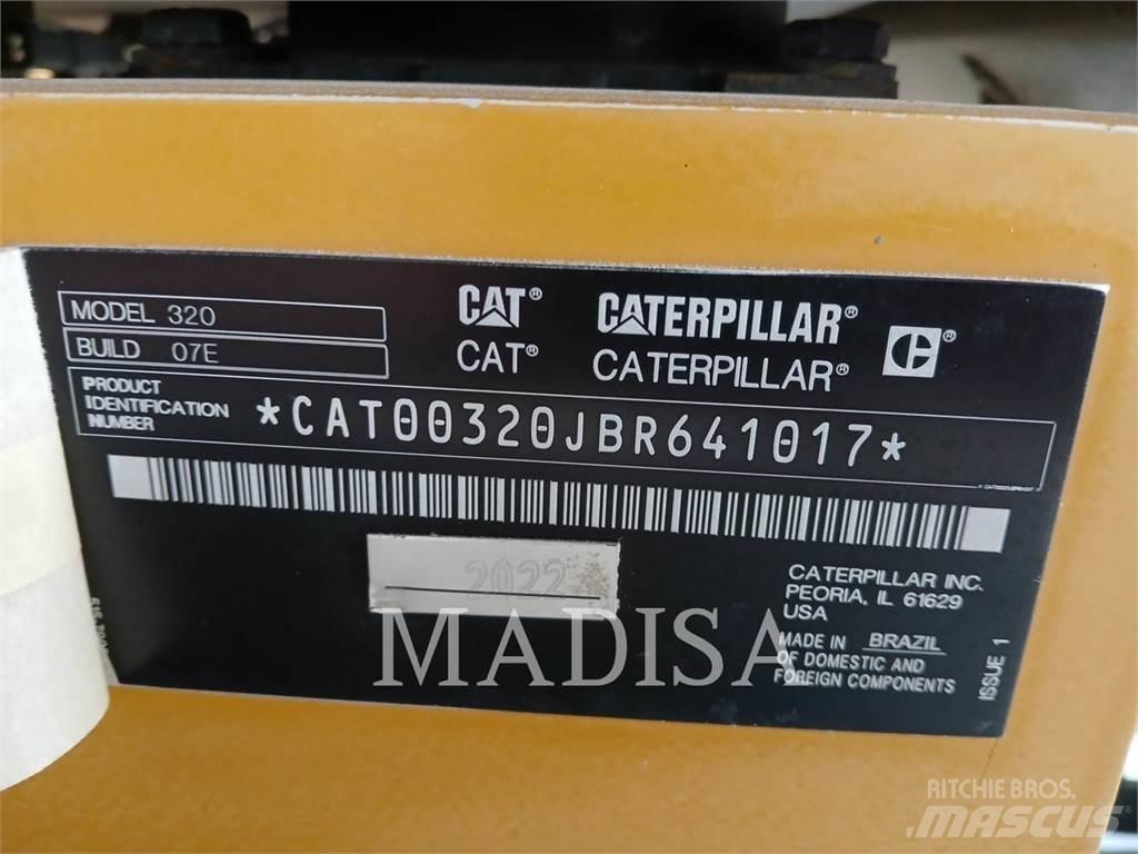 CAT 320 Pásové rýpadlá