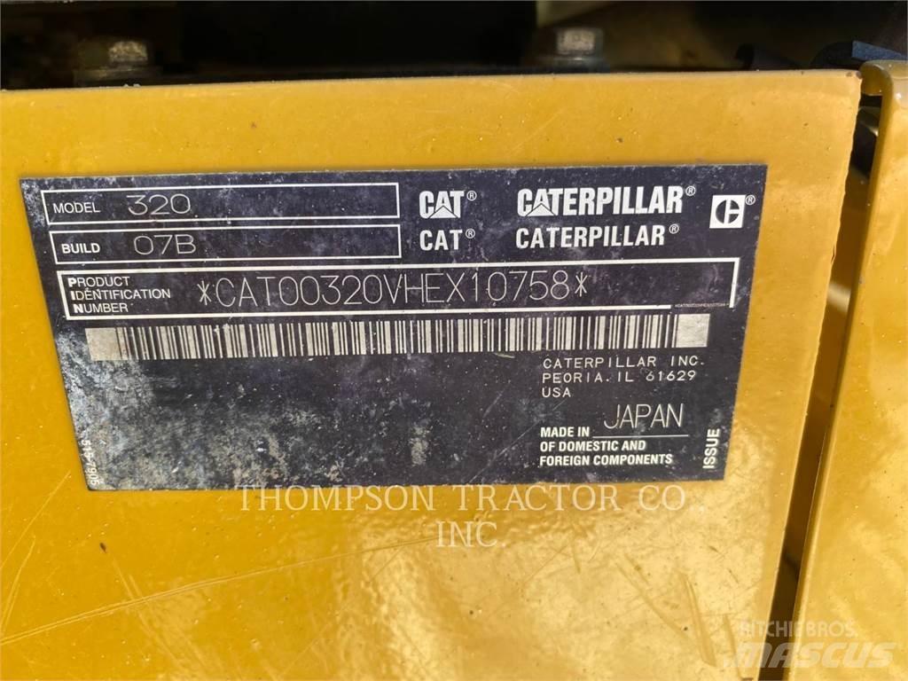 CAT 320 Pásové rýpadlá