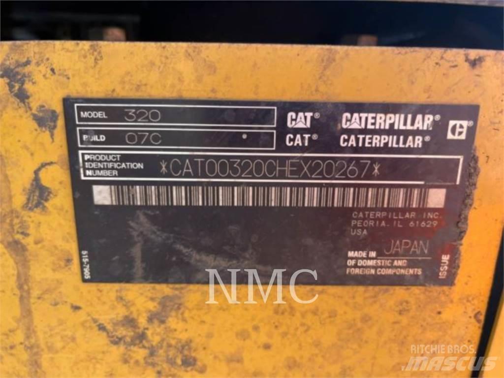CAT 320 Pásové rýpadlá