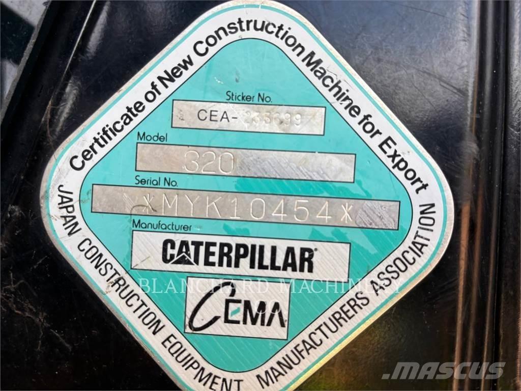 CAT 320 Pásové rýpadlá