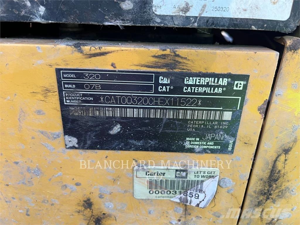 CAT 320 Pásové rýpadlá