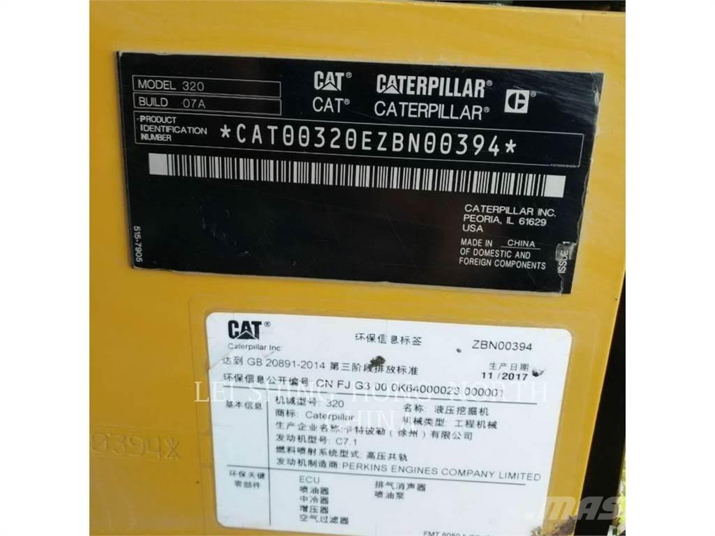 CAT 320-07 Pásové rýpadlá