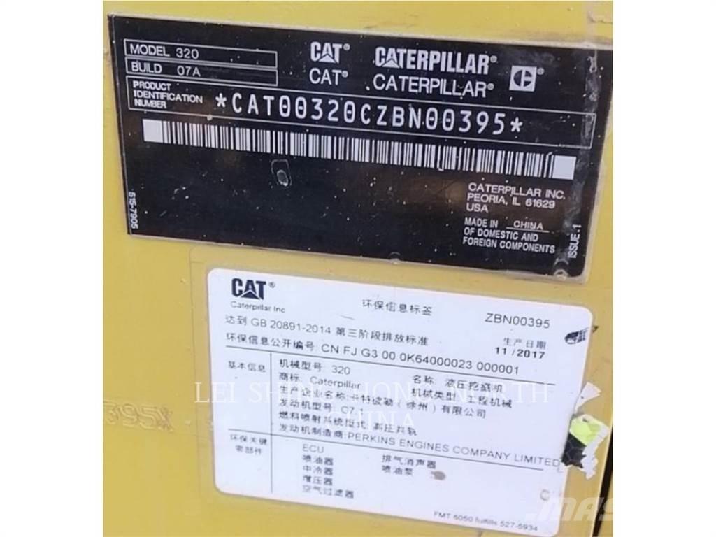 CAT 320-07 Pásové rýpadlá