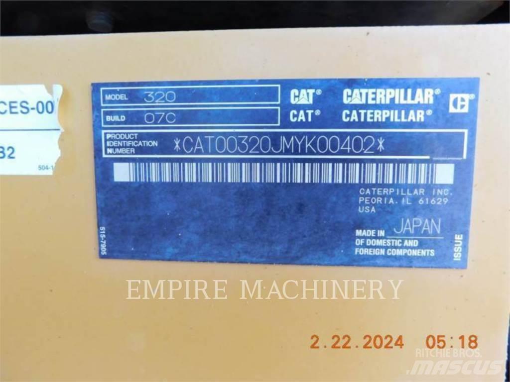 CAT 320-07 P Pásové rýpadlá