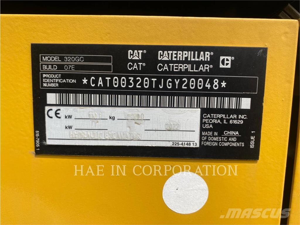 CAT 320-07GC Pásové rýpadlá