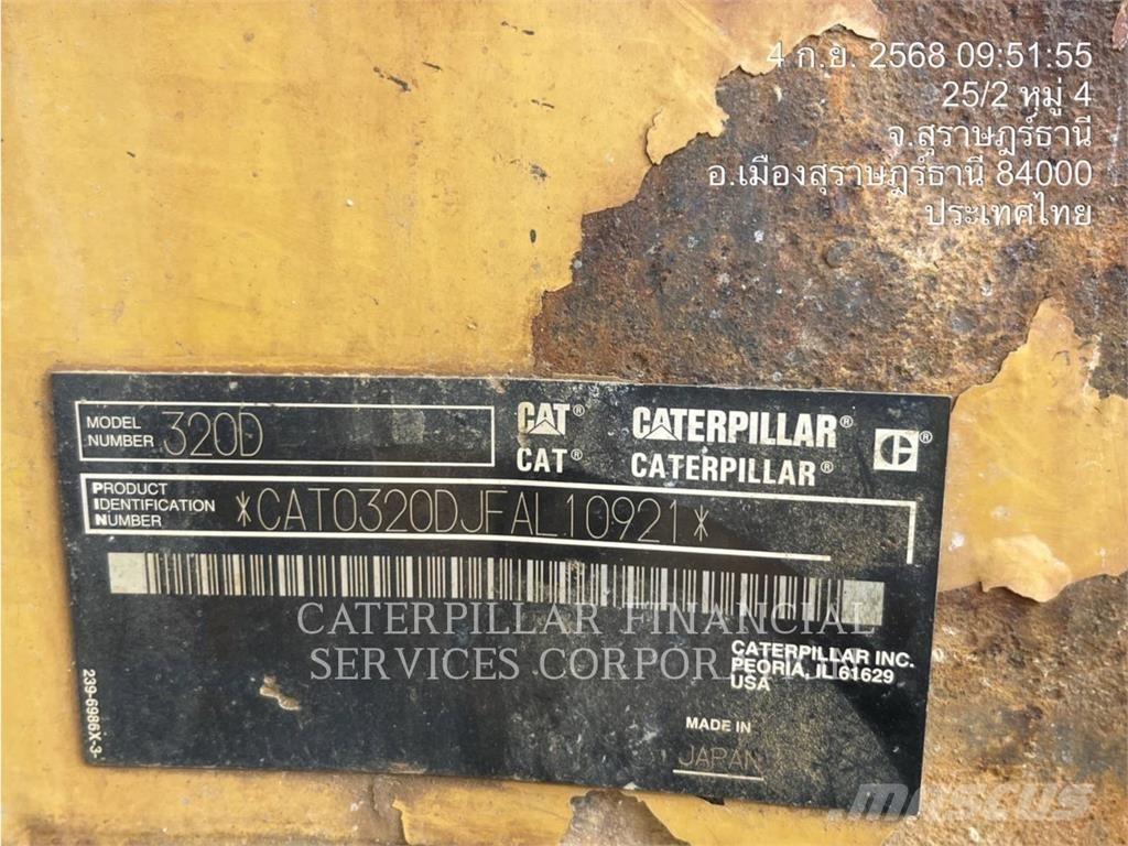 CAT 320D Pásové rýpadlá