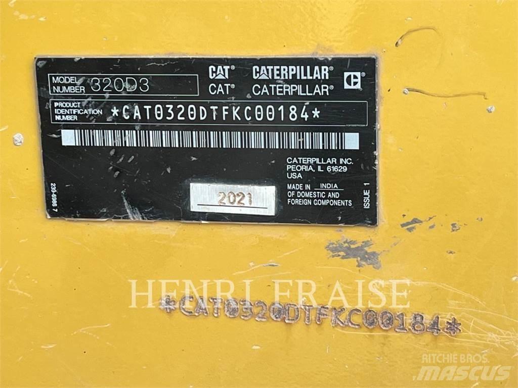 CAT 320D3 Pásové rýpadlá
