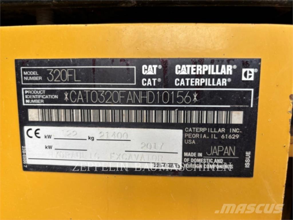 CAT 320FL Pásové rýpadlá