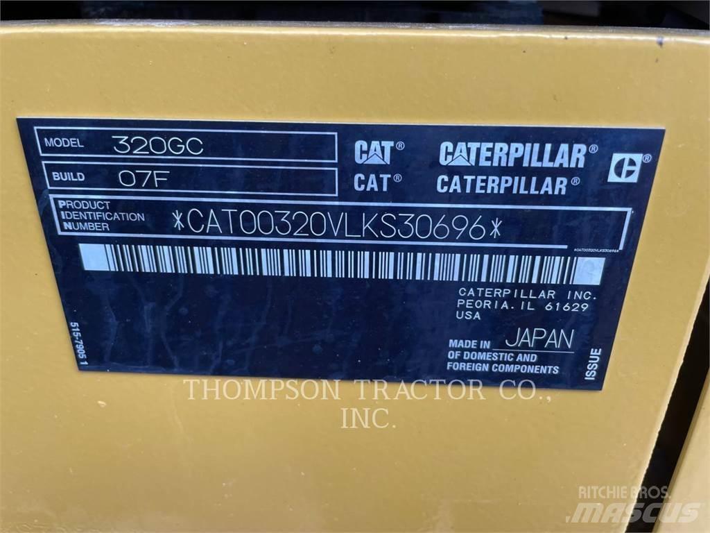 CAT 320GC Pásové rýpadlá