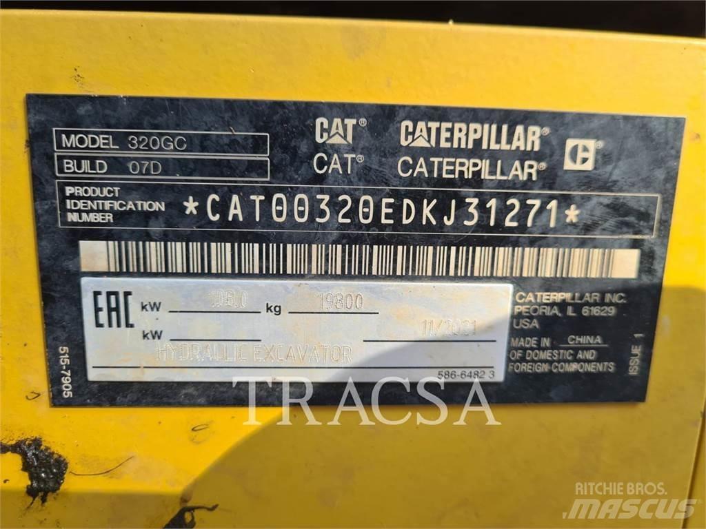 CAT 320GC Pásové rýpadlá