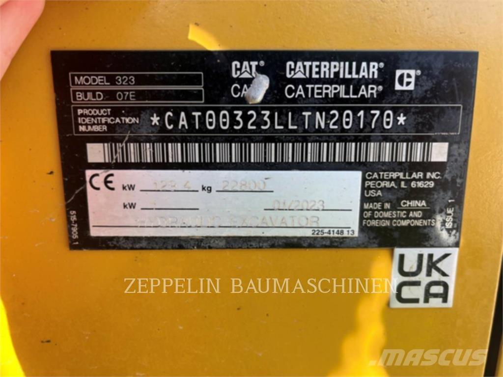 CAT 323-07D Pásové rýpadlá