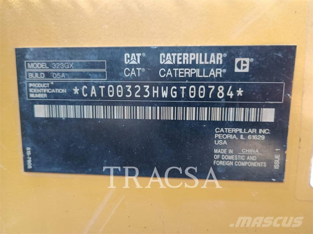 CAT 323GX Pásové rýpadlá