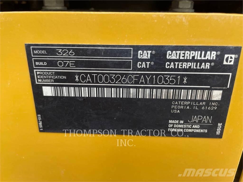 CAT 326 Pásové rýpadlá