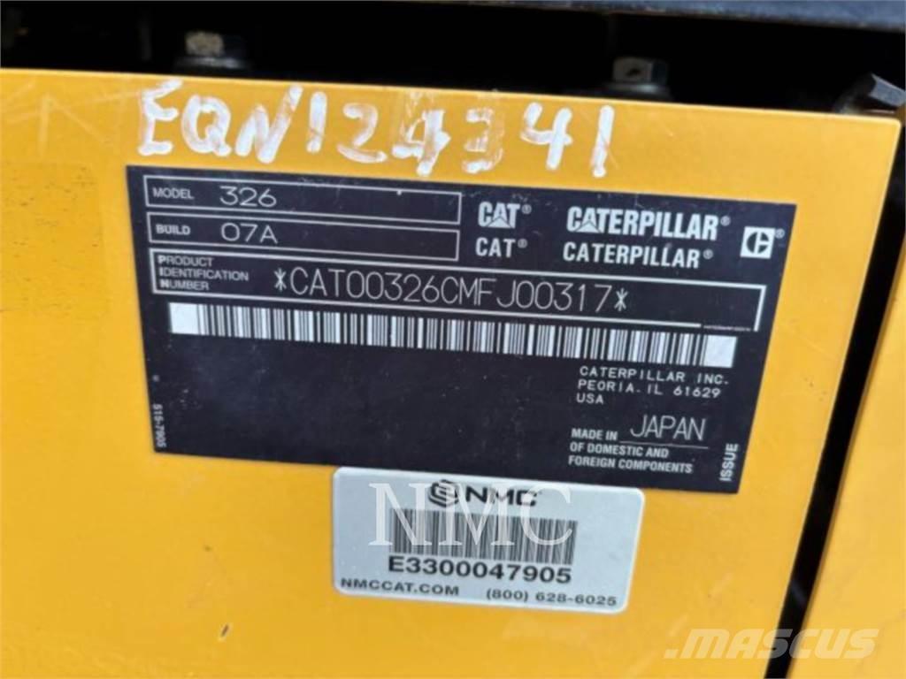 CAT 326-07 Pásové rýpadlá