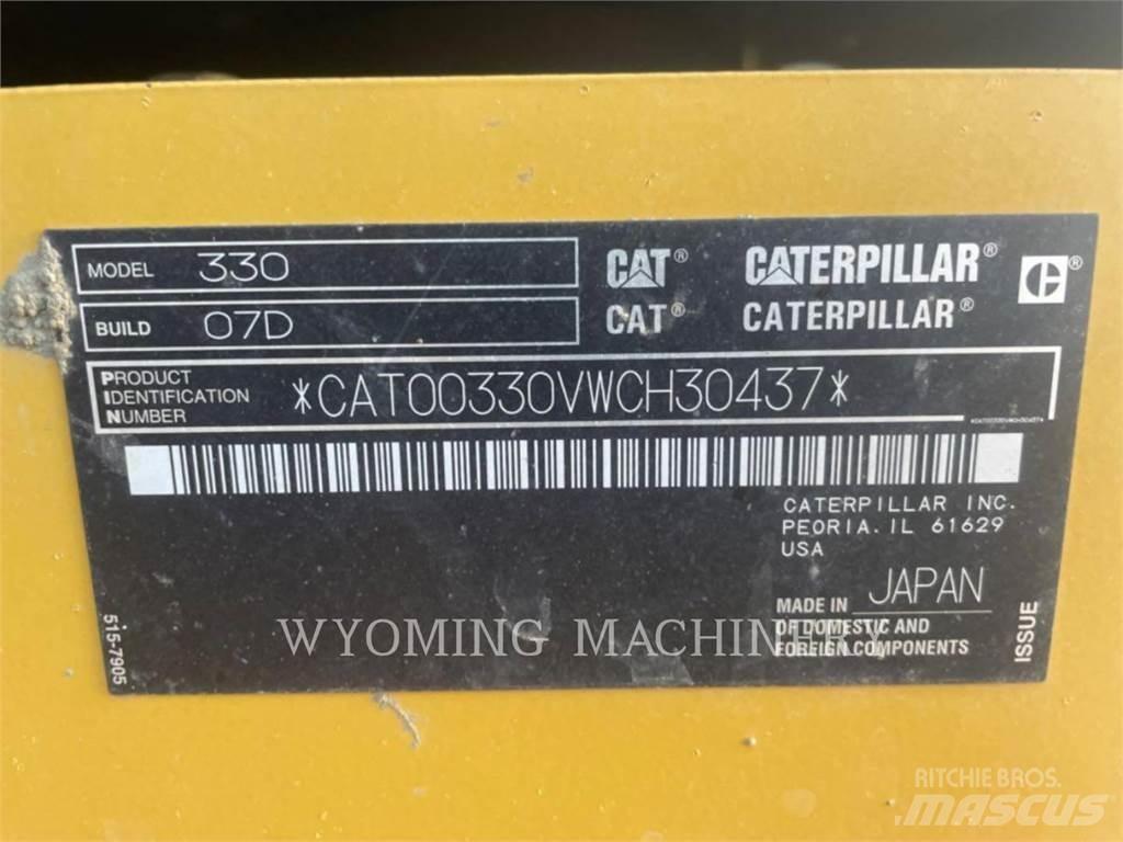 CAT 330 Pásové rýpadlá
