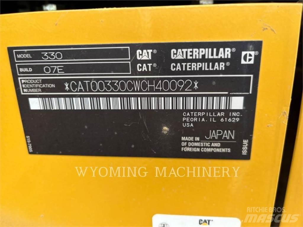 CAT 330 Pásové rýpadlá