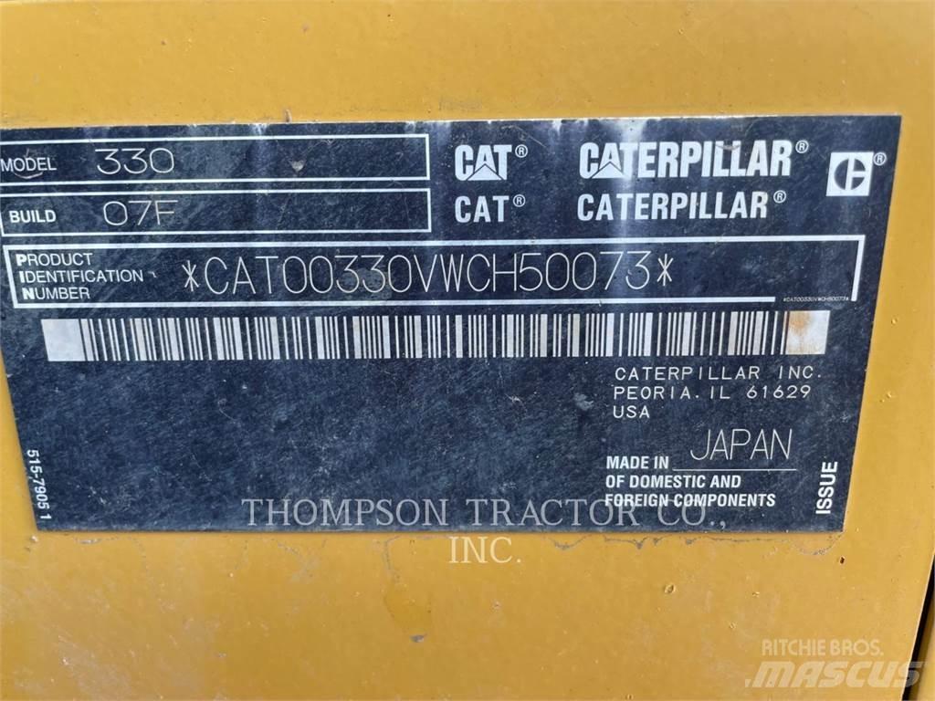 CAT 330 Pásové rýpadlá