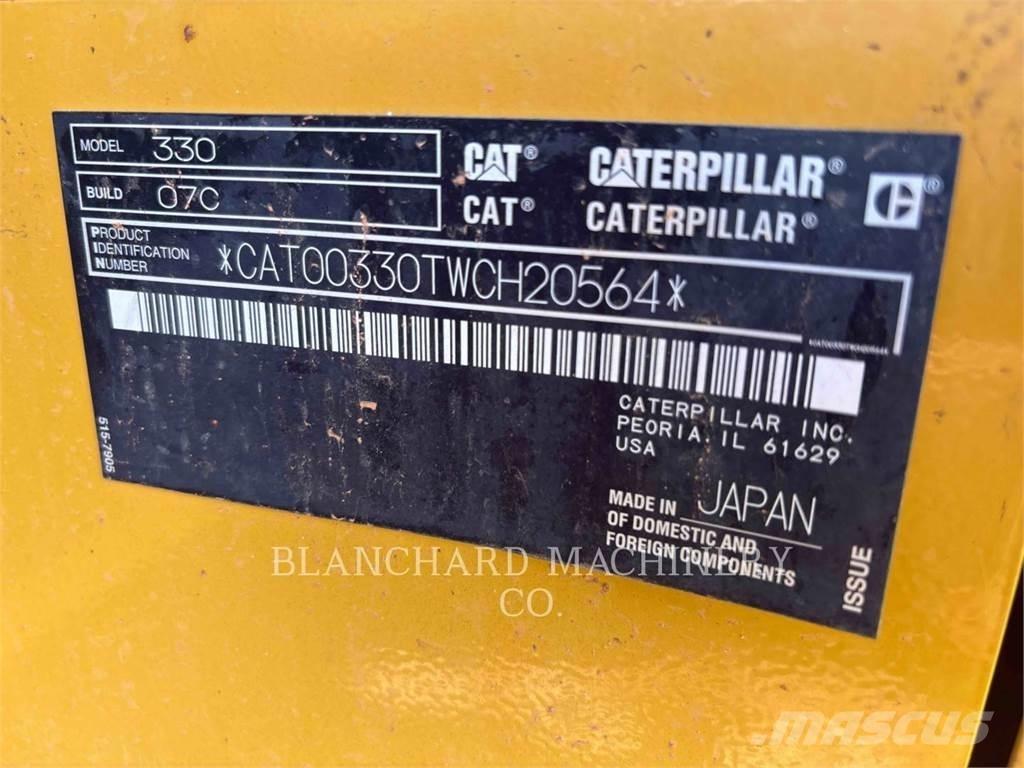 CAT 330 Pásové rýpadlá
