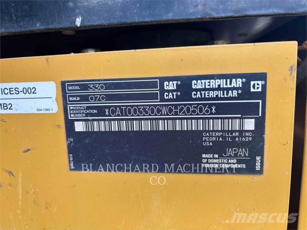 CAT 330 Pásové rýpadlá