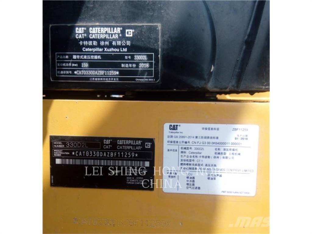 CAT 330D2L Pásové rýpadlá