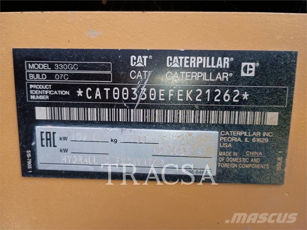 CAT 330GC Pásové rýpadlá