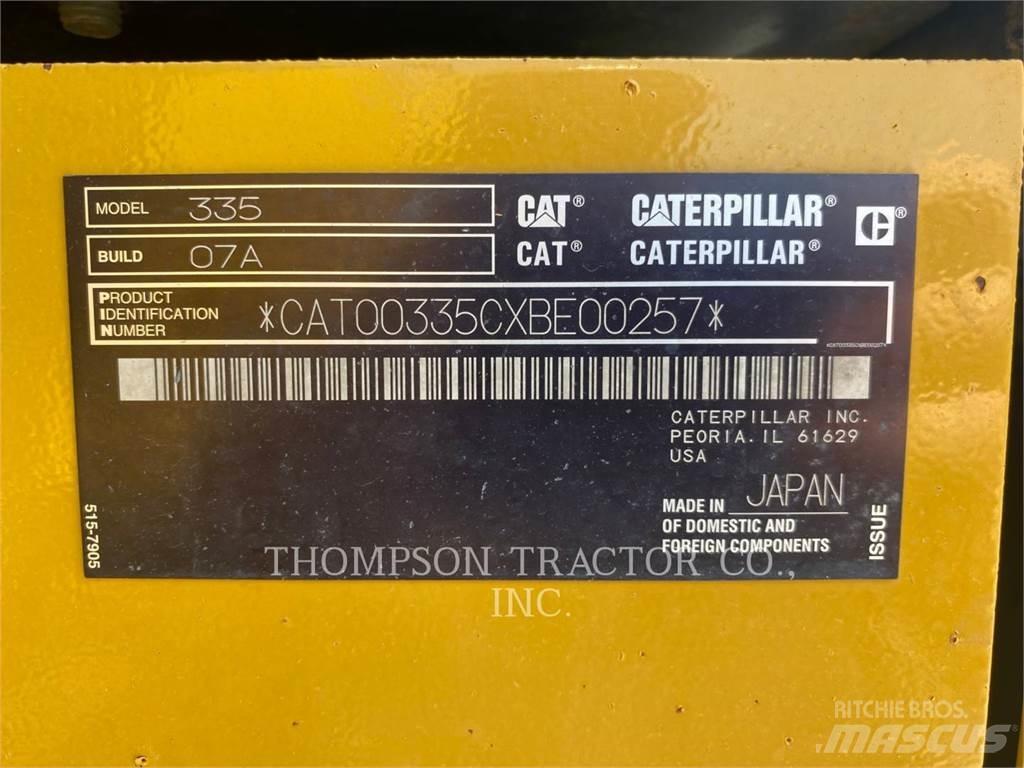 CAT 335 Pásové rýpadlá