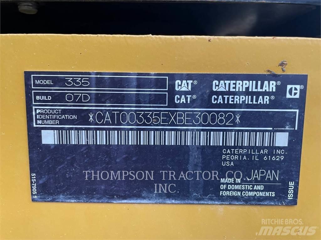 CAT 335 Pásové rýpadlá