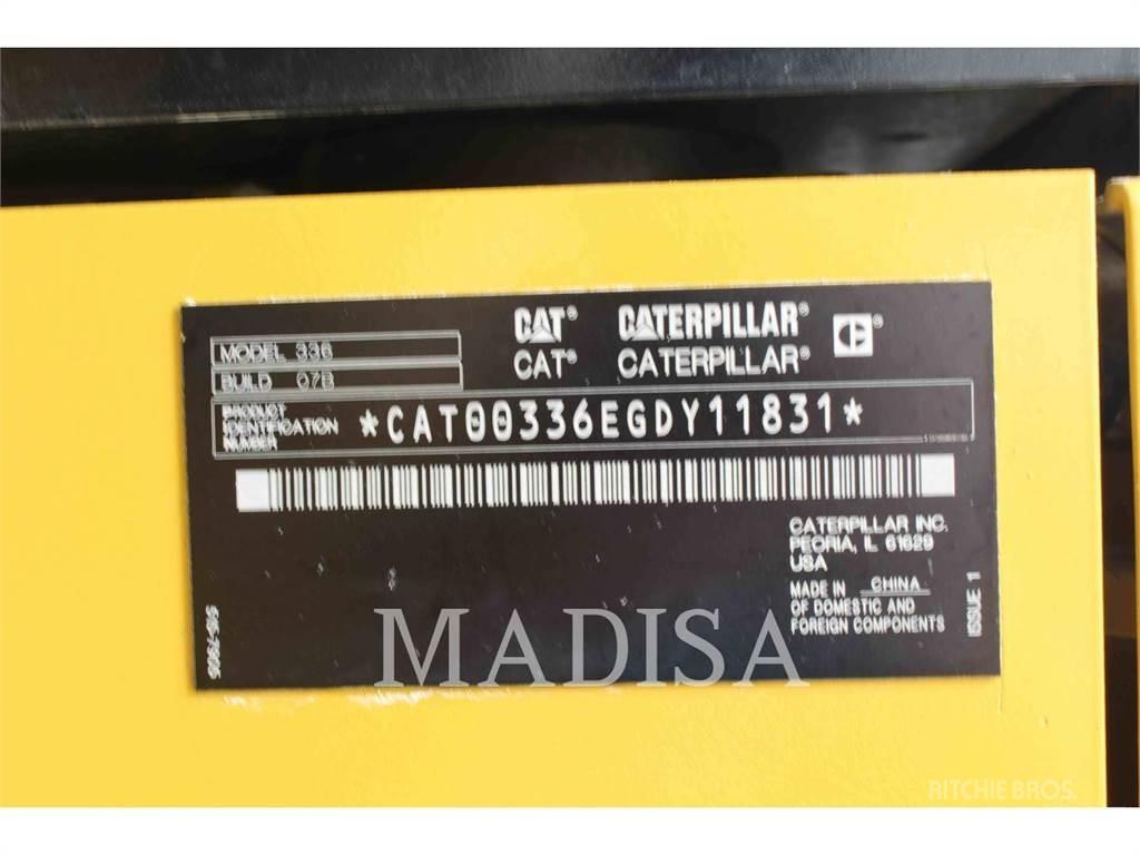 CAT 336 Pásové rýpadlá