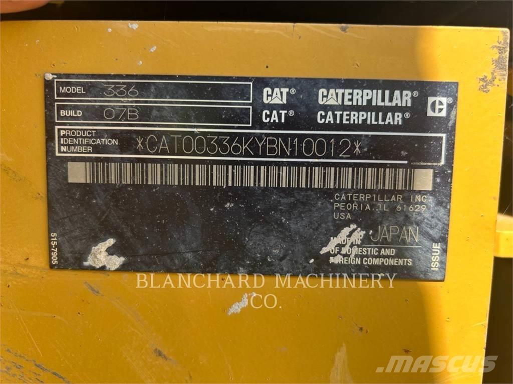 CAT 336 Pásové rýpadlá
