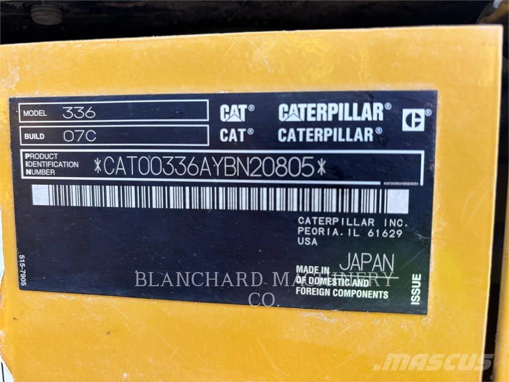 CAT 336 Pásové rýpadlá