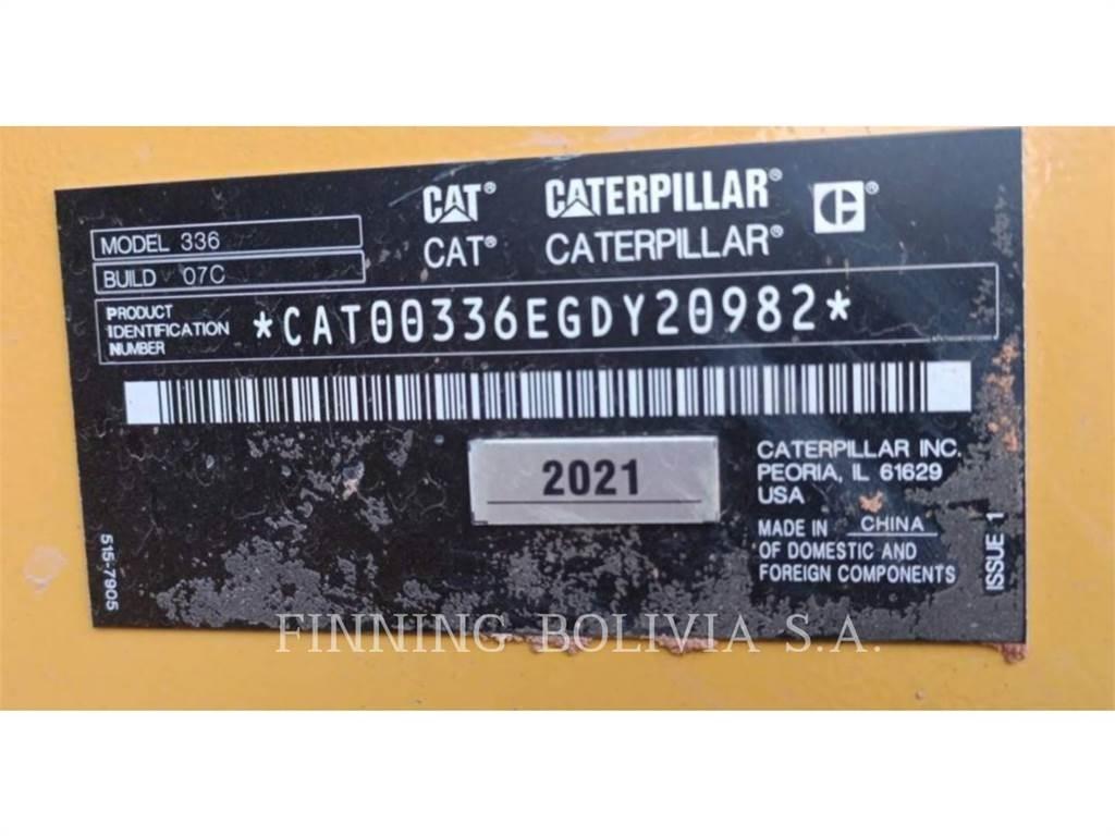 CAT 336-07 Pásové rýpadlá