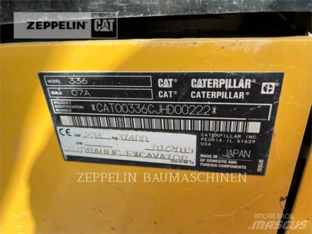 CAT 336-07A Pásové rýpadlá