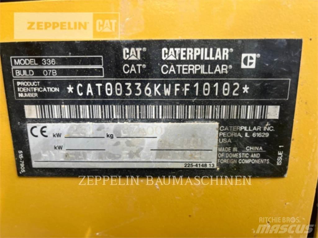 CAT 336-07B Pásové rýpadlá