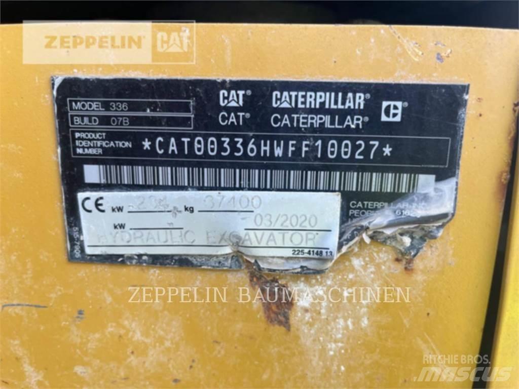CAT 336-07B Pásové rýpadlá