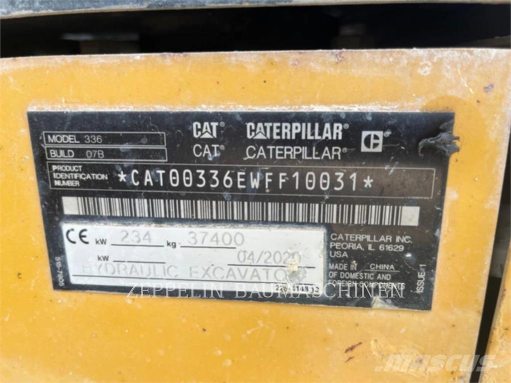 CAT 336-07B Pásové rýpadlá