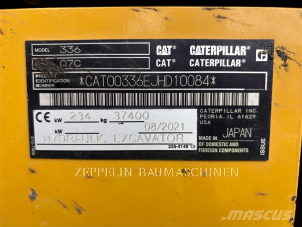 CAT 336-07C Pásové rýpadlá