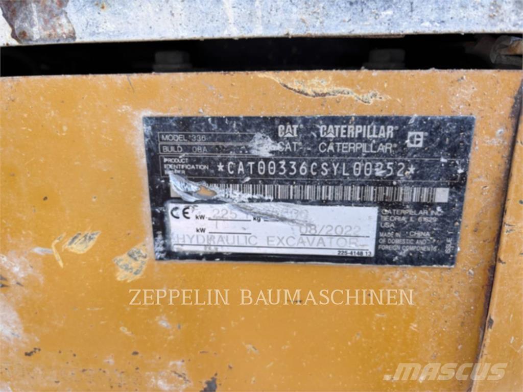 CAT 336-08 Pásové rýpadlá
