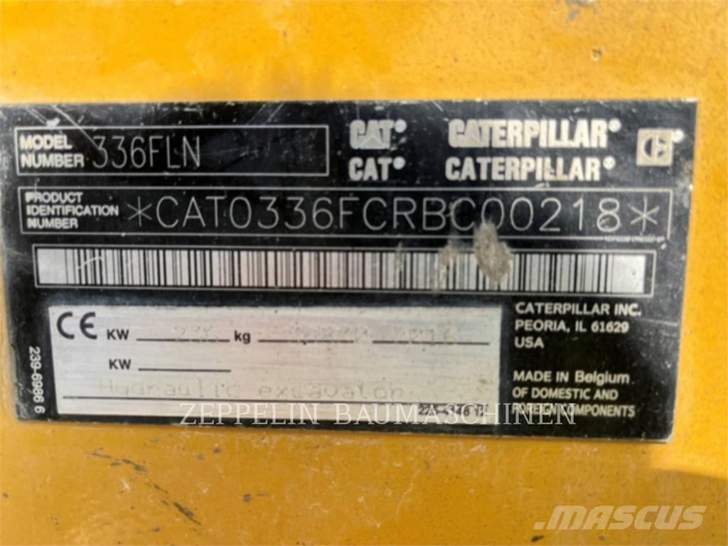 CAT 336FLN Pásové rýpadlá