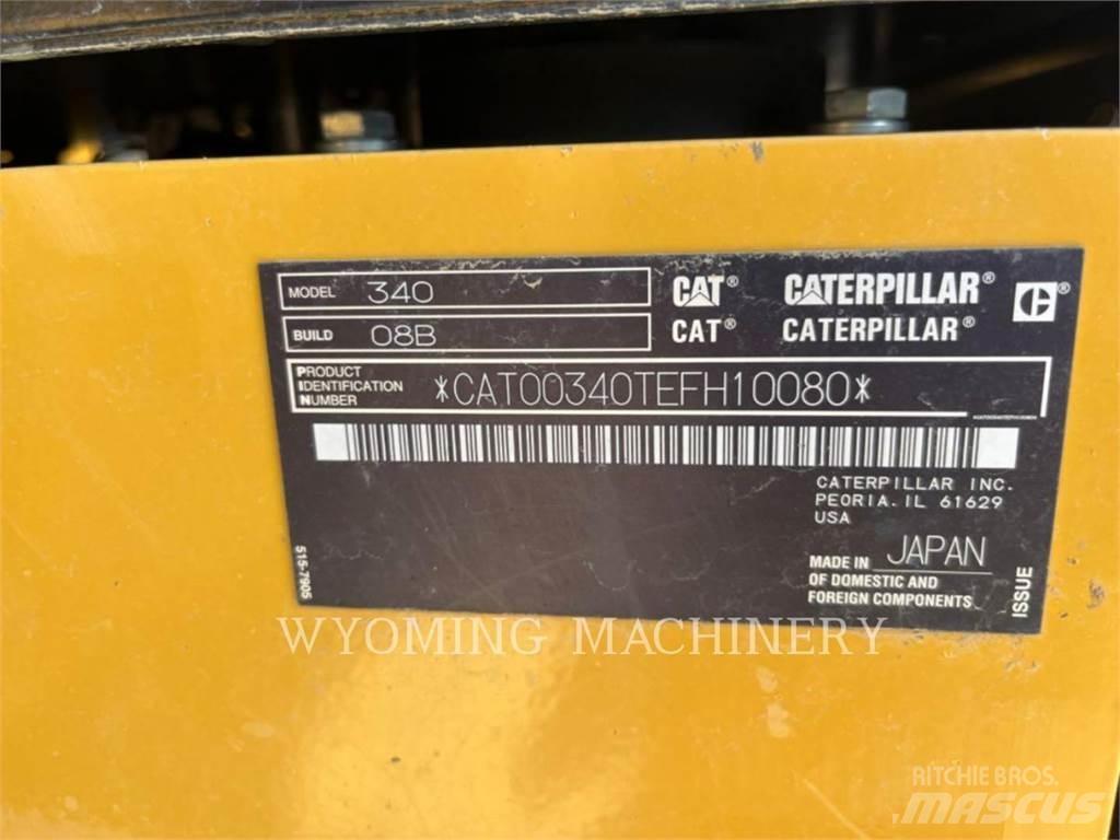 CAT 340 Pásové rýpadlá