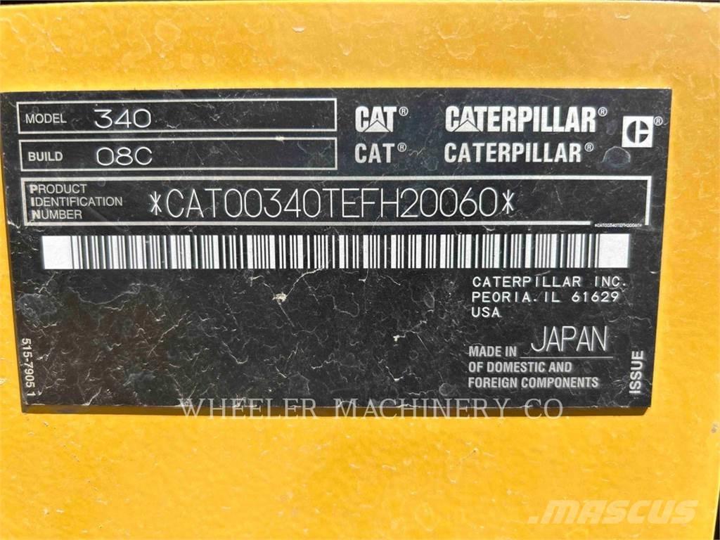CAT 340 Pásové rýpadlá