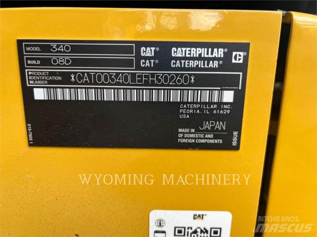 CAT 340 Pásové rýpadlá
